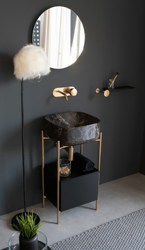 MOON - Countertop square ceramic washbasin by Scarabeo Ceramiche - view 3